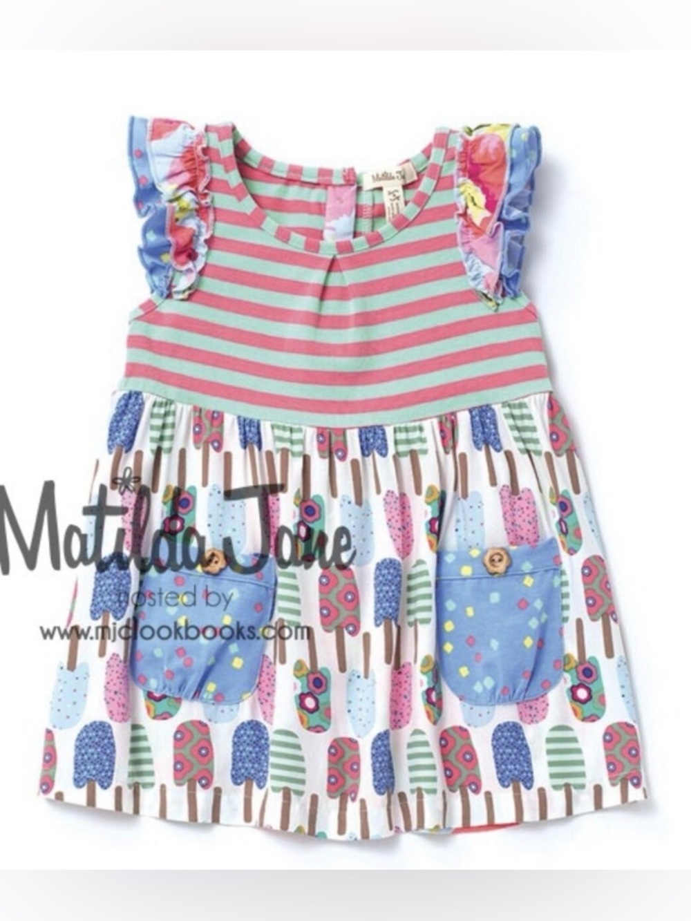 EUC Girls Sz 4 Matilda Jane Looks Like Funsicle" tunic